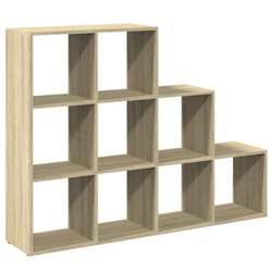 vidaXL Room Divider Bookcase Storage Shelf Book Rack Bookshelf Engineered Wood - sonoma oak, 137,5 x 29 x 103,5 cm