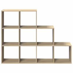 vidaXL Room Divider Bookcase Storage Shelf Book Rack Bookshelf Engineered Wood - sonoma oak, 137,5 x 29 x 103,5 cm - Additional view 4