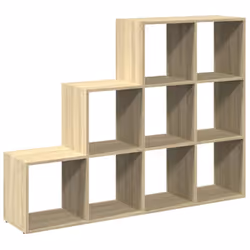 vidaXL Room Divider Bookcase Storage Shelf Book Rack Bookshelf Engineered Wood - sonoma oak, 137,5 x 29 x 103,5 cm - Additional view 6