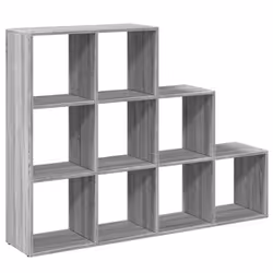 vidaXL Room Divider Bookcase Storage Shelf Book Rack Bookshelf Engineered Wood - grey sonoma, 137,5 x 29 x 103,5 cm