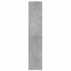 vidaXL Room Divider Bookcase Bookshelf 4-Tier Concrete Grey Engineered Wood - Additional view 5