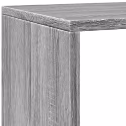 vidaXL Room Divider Bookcase Bookshelf 4-Tier Shelf Book Rack Engineered Wood - grey sonoma, 143.5 x 29 x 143.5 cm - Additional view 8