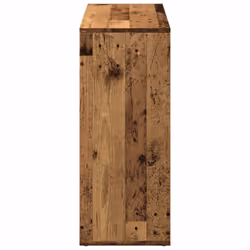 vidaXL Room Divider Bookcase Book Rack Bookshelf Engineered Wood - old wood, 69.5 x 29 x 69.5 cm - Additional view 5