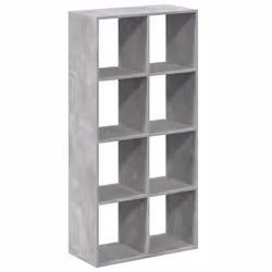VidaXL 858024, Grey, 8 shelves, Wood, Wood, 100 kg, 10 kg