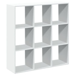 vidaXL Room Divider Bookcase Book Rack Bookshelf Engineered Wood - white, 102 x 29 x 103.5 cm