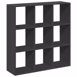 vidaXL Room Divider Bookcase Book Rack Bookshelf Engineered Wood - black, 102 x 29 x 103.5 cm