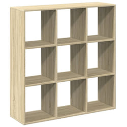 vidaXL Room Divider Bookcase Book Rack Bookshelf Engineered Wood - sonoma oak, 102 x 29 x 103.5 cm