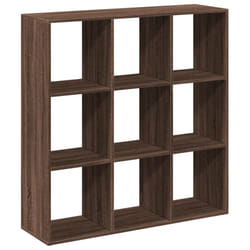 vidaXL Room Divider Bookcase Book Rack Bookshelf Engineered Wood - brown oak, 102 x 29 x 103.5 cm