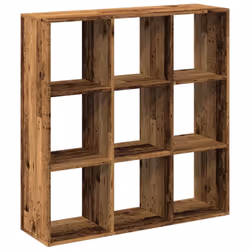 vidaXL Room Divider Bookcase Book Rack Bookshelf Engineered Wood - old wood, 102 x 29 x 103.5 cm
