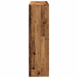 vidaXL Room Divider Bookcase Book Rack Bookshelf Engineered Wood - old wood, 102 x 29 x 103.5 cm - Additional view 5