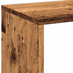 vidaXL Room Divider Bookcase Book Rack Bookshelf Engineered Wood - old wood, 102 x 29 x 103.5 cm - Additional view 8