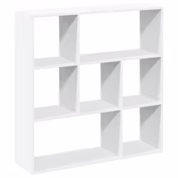 VidaXL 858048, White, 7 shelves, Wood, Wood, 70 kg, 10 kg