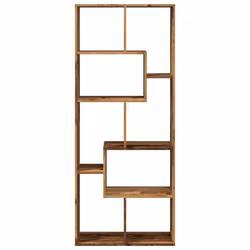 vidaXL Room Divider Bookcase Shelf Bookshelf Engineered Wood - old wood - Additional view 4