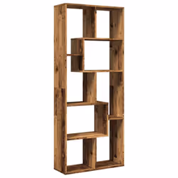 vidaXL Room Divider Bookcase Shelf Bookshelf Engineered Wood - old wood - Additional view 6