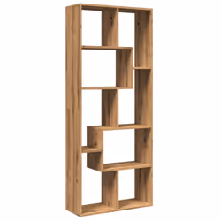 vidaXL Room Divider Bookcase Shelf Bookshelf Engineered Wood - artisan oak