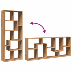 vidaXL Room Divider Bookcase Shelf Bookshelf Engineered Wood - artisan oak - Additional view 7