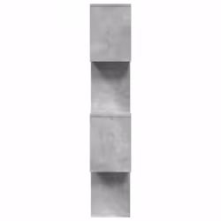vidaXL Room Divider Bookcase 6-Tier Shelf Bookshelf Engineered Wood - concrete grey, 70 x 24 x 129 cm - Additional view 5