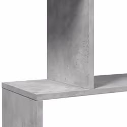 vidaXL Room Divider Bookcase 6-Tier Shelf Bookshelf Engineered Wood - concrete grey, 70 x 24 x 129 cm - Additional view 8