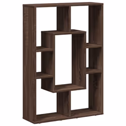 VidaXL 858144, Brown, Oak, 7 shelves, Wood, Wood, 60 kg, 630 mm