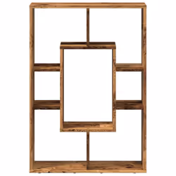 vidaXL Bookcase Bookshelf Rack Storage Cabinet Engineered Wood - old wood - Additional view 4