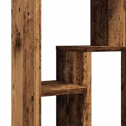vidaXL Bookcase Bookshelf Rack Storage Cabinet Engineered Wood - old wood - Additional view 8