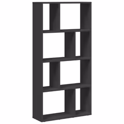 VidaXL 858148, Black, 8 shelves, Wood, Wood, 80 kg, 600 mm