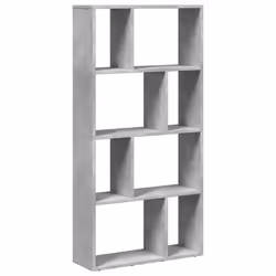 VidaXL 858150, Grey, 8 shelves, Wood, Wood, 80 kg, 600 mm