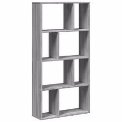 vidaXL Bookcase Bookshelf Storage Cabinet Book Stand Book Rack Engineered Wood - grey sonoma, 60 x 20 x 120 cm - Additional view 6