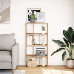 vidaXL Bookcase Bookshelf Storage Cabinet Book Stand Book Rack Engineered Wood - artisan oak, 60 x 20 x 120 cm - Additional view 2