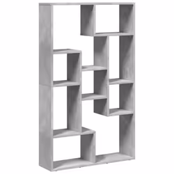 VidaXL 858159, Grey, 9 shelves, Wood, Wood, 100 kg, 720 mm