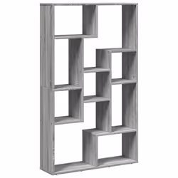 vidaXL Bookcase Bookshelf Storage Cabinet Book Stand Book Rack Engineered Wood - grey sonoma, 72 x 20 x 120 cm - Additional view 6