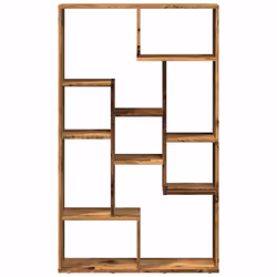 vidaXL Bookcase Bookshelf Storage Cabinet Book Stand Book Rack Engineered Wood - old wood, 72 x 20 x 120 cm - Additional view 4