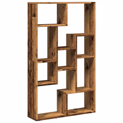 vidaXL Bookcase Bookshelf Storage Cabinet Book Stand Book Rack Engineered Wood - old wood, 72 x 20 x 120 cm - Additional view 6