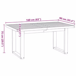 VidaXL 4100044 kitchen/dining table - Additional view 8