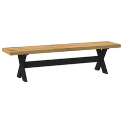 vidaXL Dining Bench Hall Dining Room Seat Kitchen Bench NOAIN Solid Wood Pine - X-Shaped