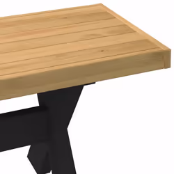 vidaXL Dining Bench Hall Dining Room Seat Kitchen Bench NOAIN Solid Wood Pine - X-Shaped - Additional view 5