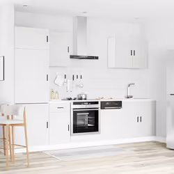 vidaXL 7 Piece Kitchen Cabinet Set Kalmar Old Wood Engineered Wood - white