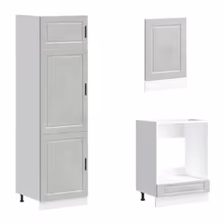 vidaXL 7 Piece Kitchen Cabinet Set Kalmar Old Wood Engineered Wood - concrete grey - Additional view 4