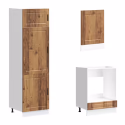 vidaXL 7 Piece Kitchen Cabinet Set Kalmar Old Wood Engineered Wood - old wood - Additional view 4