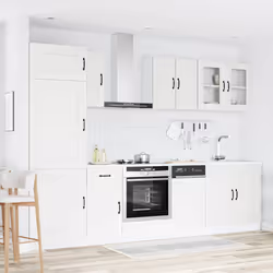 vidaXL 8 Piece Kitchen Cabinet Set Kalmar Sonoma Oak Engineered Wood - white