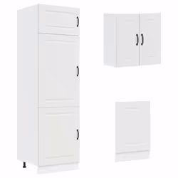 vidaXL 8 Piece Kitchen Cabinet Set Kalmar Sonoma Oak Engineered Wood - white - Additional view 4