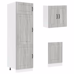 vidaXL 8 Piece Kitchen Cabinet Set Kalmar Sonoma Oak Engineered Wood - grey sonoma - Additional view 4
