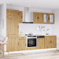 vidaXL 8 Piece Kitchen Cabinet Set Kalmar Sonoma Oak Engineered Wood - artisan oak