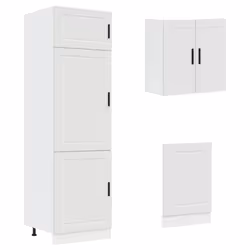 vidaXL 8 Piece Kitchen Cabinet Set Kalmar Old Wood Engineered Wood - white - Additional view 4