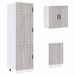 vidaXL 8 Piece Kitchen Cabinet Set Kalmar Old Wood Engineered Wood - grey sonoma - Additional view 4