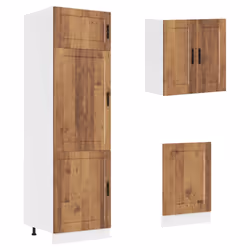 vidaXL 8 Piece Kitchen Cabinet Set Kalmar Old Wood Engineered Wood - old wood - Additional view 4