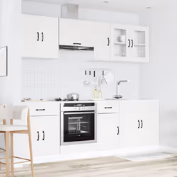 vidaXL 8 Piece Kitchen Cabinet Set Kalmar Grey Sonoma Engineered Wood - white - Additional view 2