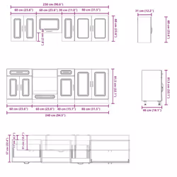 VidaXL 3314823 kitchen/dining storage cabinet - Additional view 7
