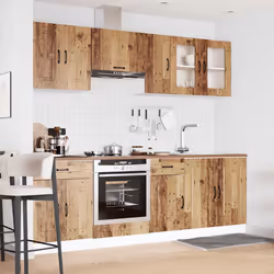 vidaXL 8 Piece Kitchen Cabinet Set Kalmar Grey Sonoma Engineered Wood - old wood