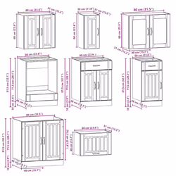 VidaXL 3314833 kitchen/dining storage cabinet - Additional view 8